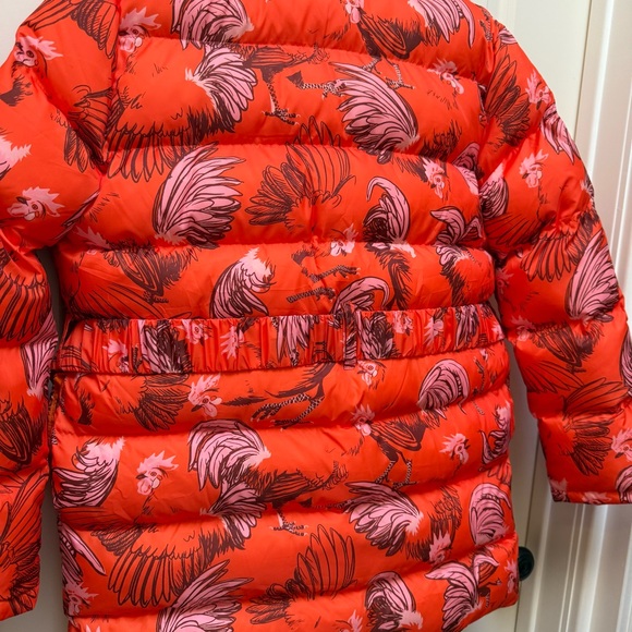 Rachel Antonoff Toni Belted Puffer Coat in Orange Cocktail - Picture 7 of 17